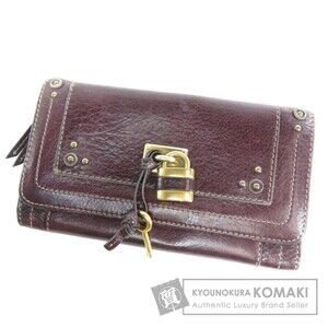 CHLOE Cadena Motif Long Wallet Leather